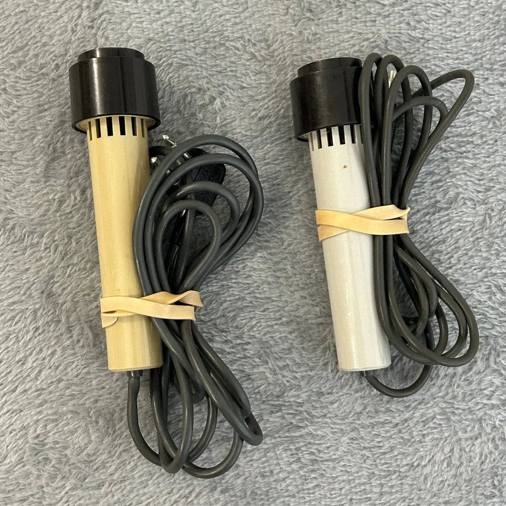 Sony F-25 and F-25S Vintage Cardioid Dynamic Microphones Set Japan Low Imp